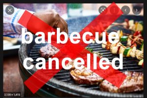 barbecue cancelled