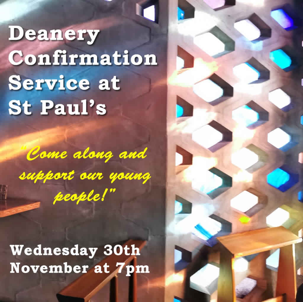 Deanery Confirmation Service at St Pauls