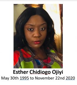 Memorial for Esther Ojiyi