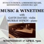 Music and Winetime at St Paul's Lorrimore Square